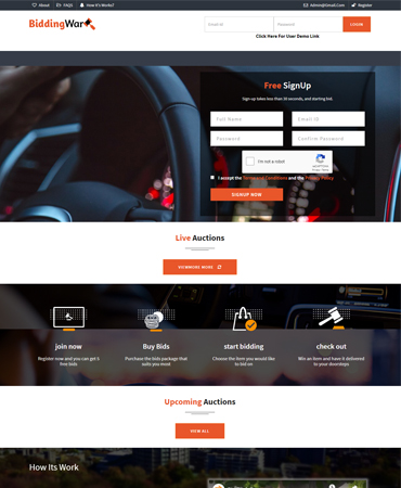 PHP Auction Ecommerce Script